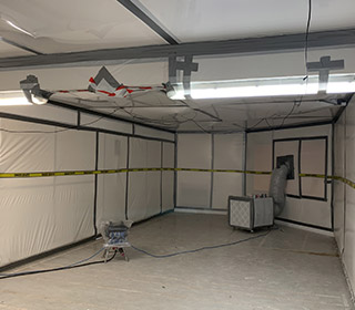 Signaletique de chantier déplombage